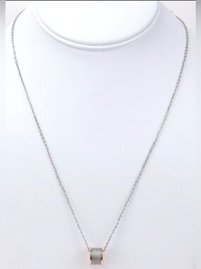 Charriol Ladies Gold Plated Stainless Steel Cable Pendant Necklace